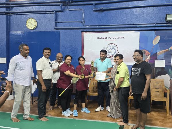 CARMEL HOSTS NORTH BANGALORE LECTURERS_ BADMINTON TOURNAMENT (1)